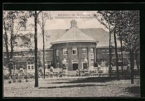 AK Bocholt i. W., Saalbau des Schützenvereins und der Stadt Bocholt