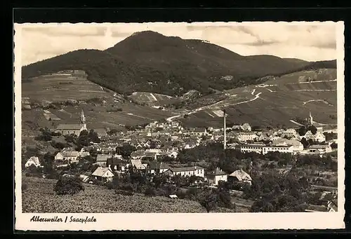 AK Albersweiler /Saarpfalz, Totalansicht aus der Vogelschau