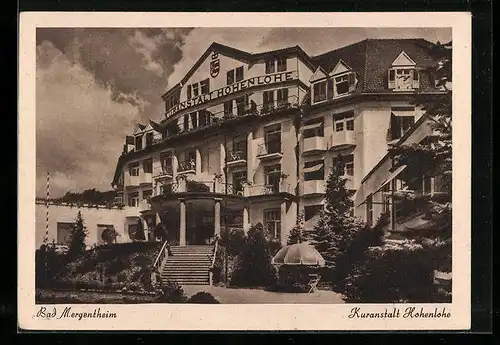 AK Bad Mergentheim, Kuranstalt Hohenlohe