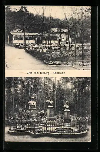 AK Grossschönau i. S., Gasthaus Hutberg mit Kaiserhain