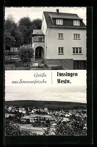 AK Fussingen / Westerw., Privatpension Toni Heun, Teilansicht