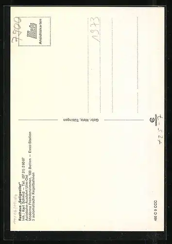 AK Ulm-Ost, Rasthaus Seligweiler, Innen- und Aussenansicht