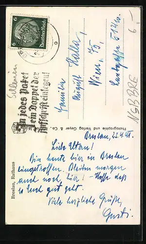 AK Breslau, Das Rathaus