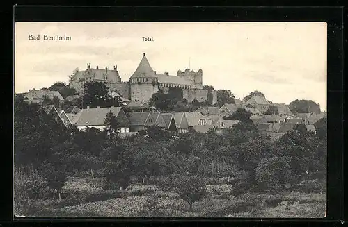 AK Bad Bentheim, Totalansicht mit Burg