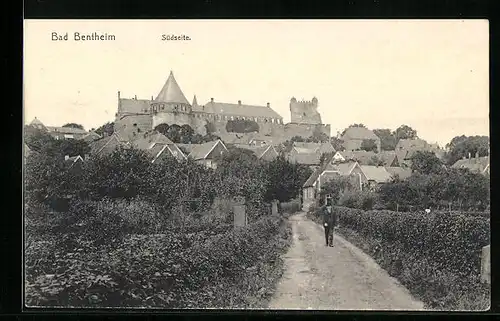 AK Bad Bentheim, Weg zum Schloss, Südseite