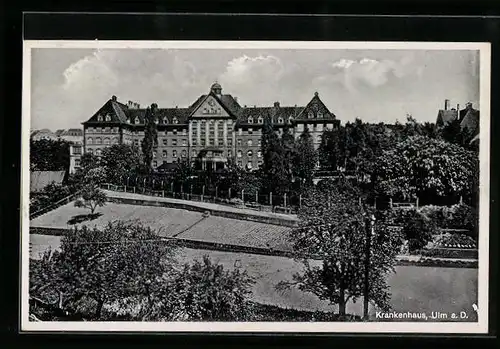 AK Ulm, Sicht auf das Krankenhaus