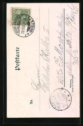 AK Soldat in Uniform mit Gewehr am Wachhäuschen, 1. Weltkrieg