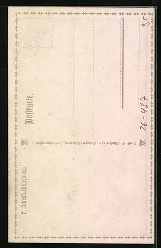 Künstler-AK Heinz Schiestl: Junge Frau mit Laute