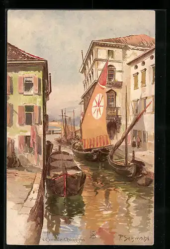 Künstler-AK P. Schmohl: Canale-Chioggia