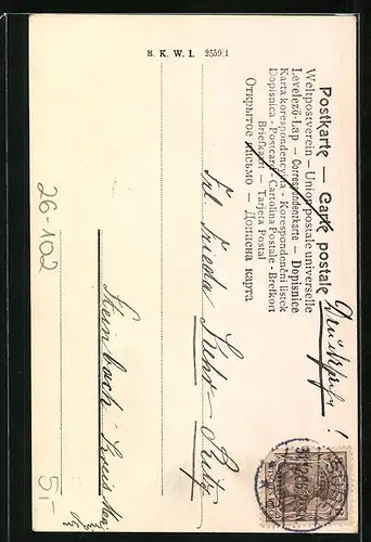 Künstler-AK Charles Scolik: Kinder auf einer Wiese, Neujahrsgruss