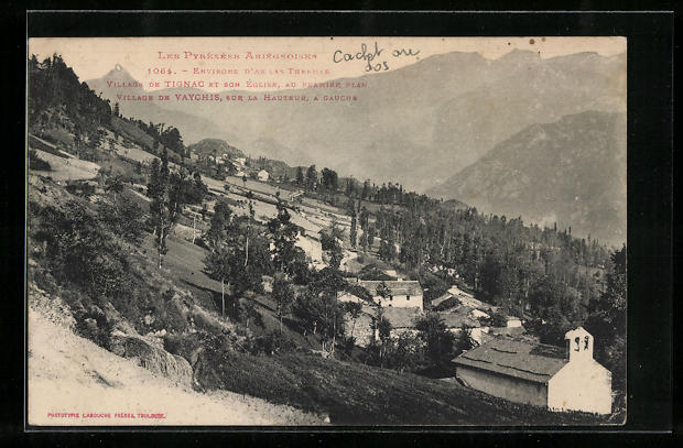 AK Tignac, Village de Tignac et son Eglise, Village de Vaychis, sur la