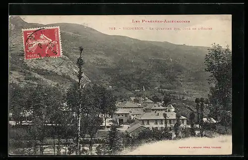 AK Vicdessos, Le Quartier Bas, cote de l`Eglise