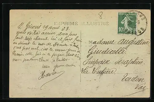 AK Saint-Girons, Pont et Eglise, Vue generale