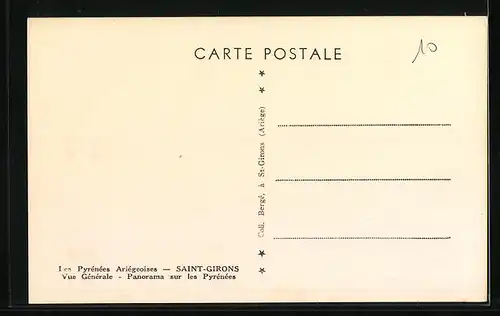 AK St-Girons, Panorama sur les Pyrènées