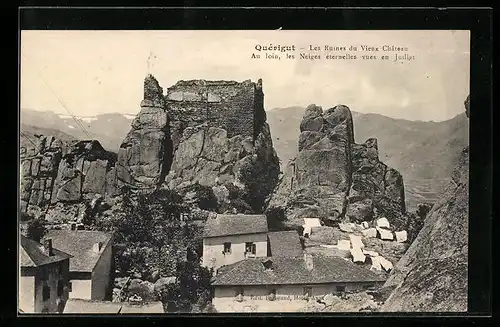 AK Quérigut, Les Ruines du Vieux Chateau