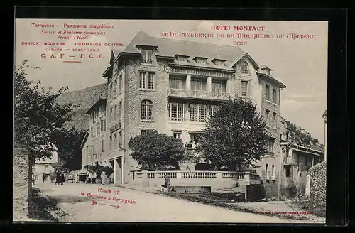 AK Foix, Hotel Montaut, Route 117 de Bayonne à Perpignan