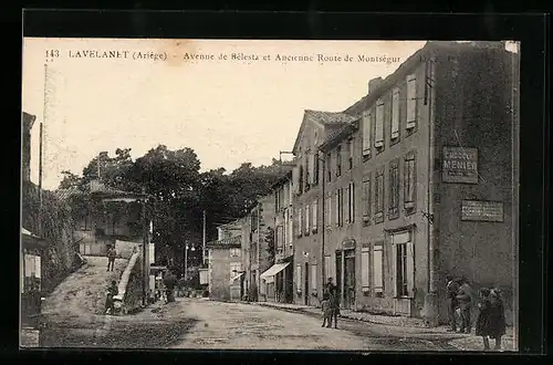 AK Lavelanet, Avenue de Belesta et Ancienne Route de Montsegur
