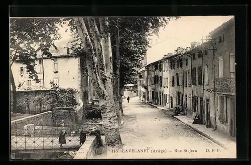 AK Lavelanet, Rue St-Jean, Strassenpartie