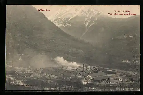 AK Auzat, Vue générale des Usines