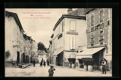 AK Massat, La Place et Avenue de St-Girons