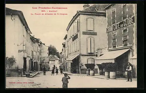 AK Massat, La Place et Avenue de St-Girons