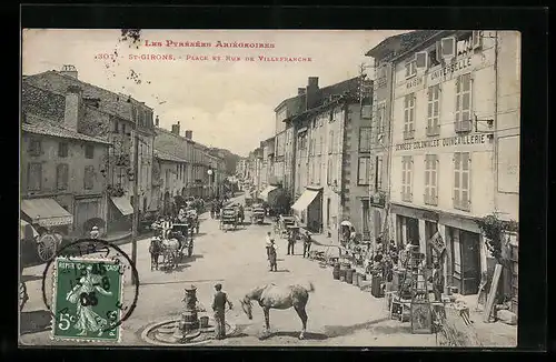 AK St-Girons, Place et Rue de Villefranche