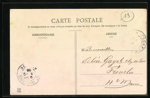 AK St-Girons, La Rue Gambetta pendant le Marche