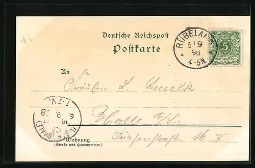 Lithographie Rübeland /Harz, Bahnhof, Hotel Hermannshöhle