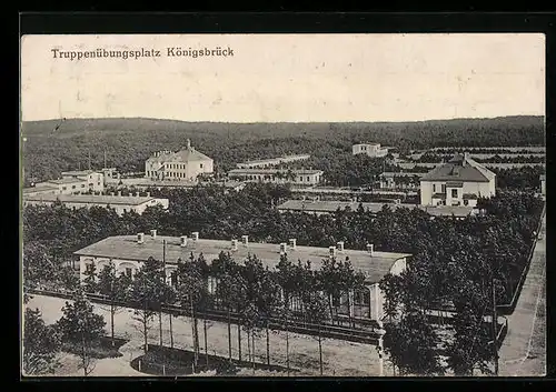 AK Königsbrück, Blick auf den Truppenübungsplatz