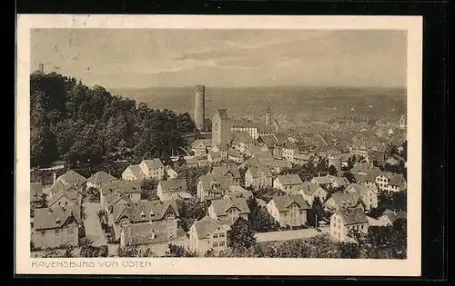 AK Ravensburg, Ortsansicht von Osten
