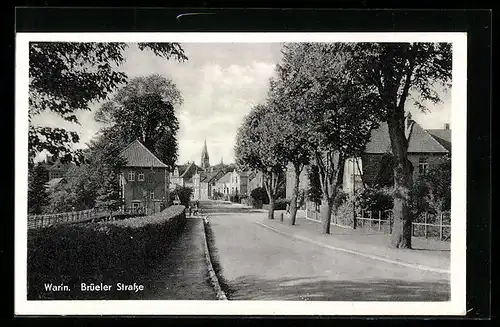 AK Warin, Blick auf die Brüeler Strasse