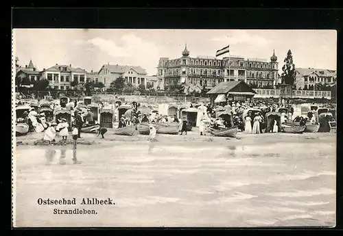 AK Ahlbeck, Szene am Strand
