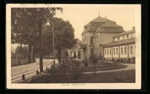 AK Bad Rothenfelde am Teutoburgerwald, Blick auf das neue Badehaus