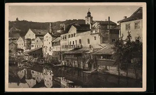 AK Eichstätt, Ortsansicht an der Altmühl