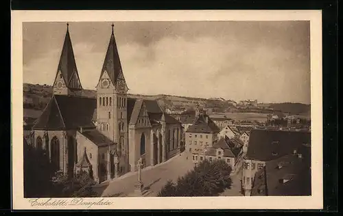 AK Eichstätt, Blick auf den Domplatz