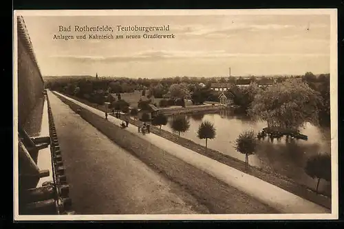AK Bad Rothenfelde, Teutoburgerwald, Anlagen und Kahnteich am neuen Gradierwerk