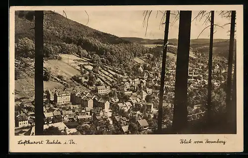 AK Ruhla i. Th., Blick vom Bermberg