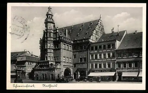 AK Schweinfurt, Blick auf das Rathaus