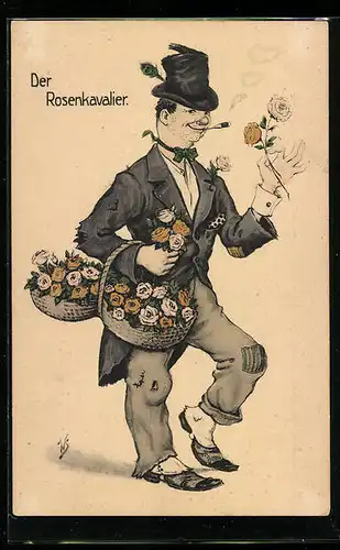 Künstler-AK Willi Scheuermann: Der Rosenkavalier