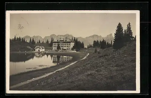 AK Oberterzen, Kurhaus Seewenalp mit Churfirsten