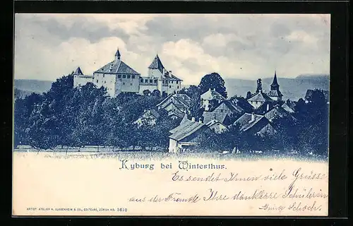 AK Kyburg, Ortsansicht mit Schloss