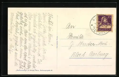 AK Sigriswil, Teilansicht mit Kirche