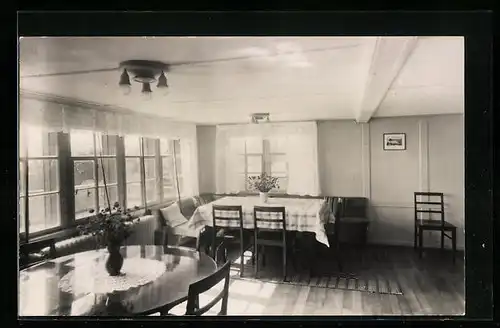 Foto-AK Heiden, Ferienhaus Benzenrüti, Innenansicht