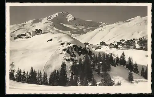 AK Arosa-Kulm, Teilansicht mit Weisshorn