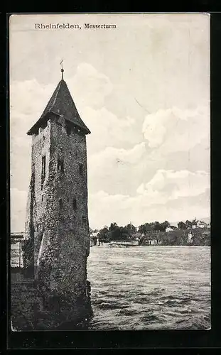 AK Rheinfelden, Flusspartie am Messerturm