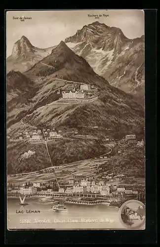 AK Territet, Rochers de Naye, Dent de Jaman, Lac Léman, Glion