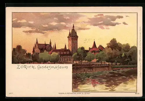 Künstler-AK Zürich, Landesmuseum