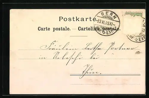 Künstler-AK Montreux, Teilansicht, Küstenpartie, Kirche