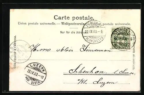 AK Zürich, Schweiz. Pflegerinnenschule mit Frauenspital