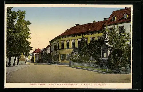 AK Germersheim, Blick auf die Hauptstrasse